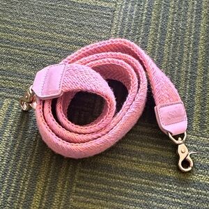 SALT purse strap Pink orange woven with Gold Hardware 41” skinny
